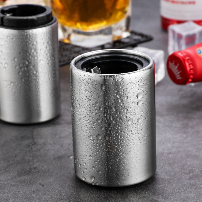 Abridor de garrafas de cerveja automático de aço inoxidável