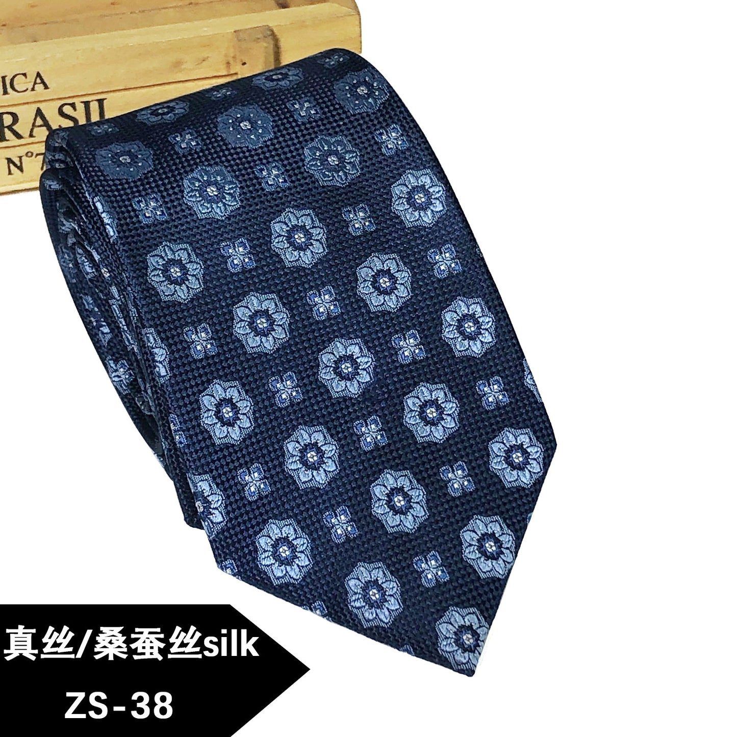 Nova gravata de seda masculina
