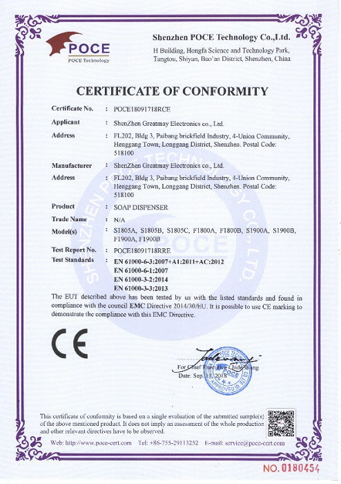 Dispensador de sabonete com sensor automático