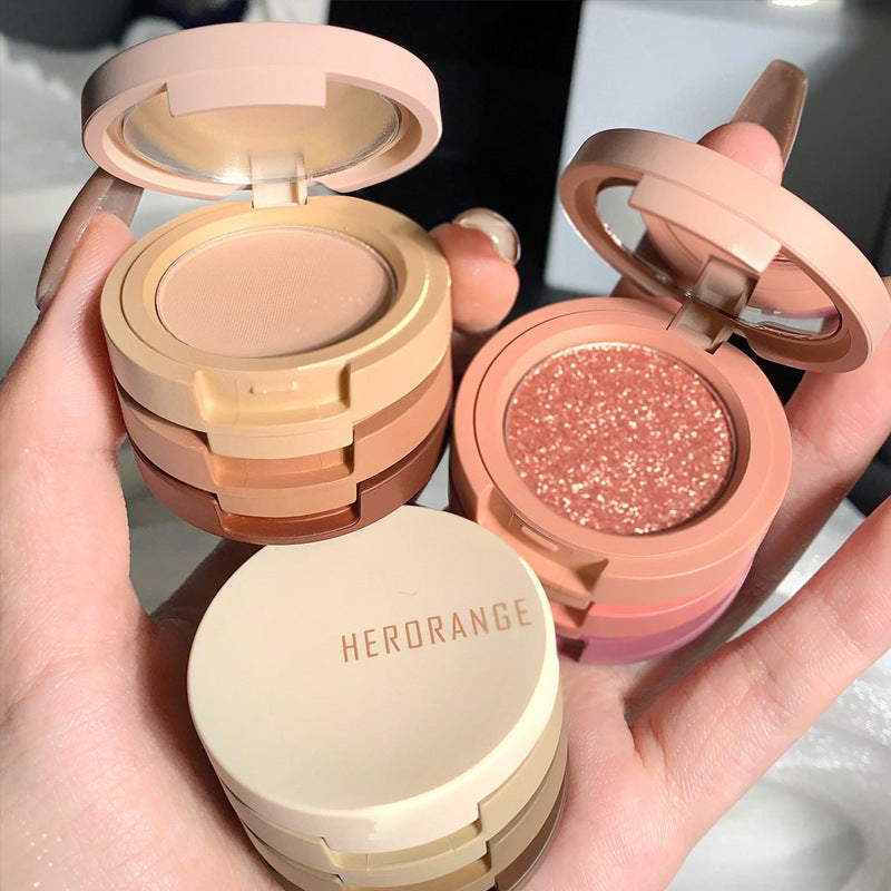 Paleta de sombra com 3 cores