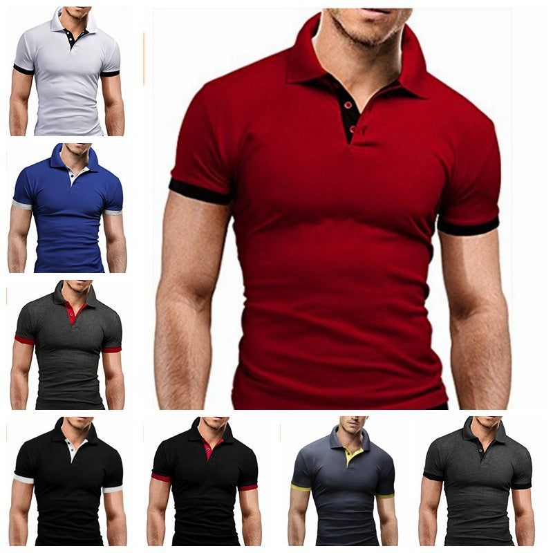 Camisa pólo masculina de manga curta