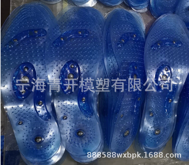 Palmilhas de silicone de terapia magnética transparente para cuidados com os pés