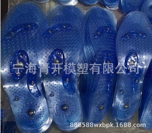 Palmilhas de silicone de terapia magnética transparente para cuidados com os pés