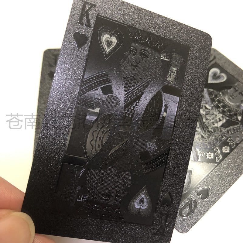 cartas de baralho pretas à prova d'água