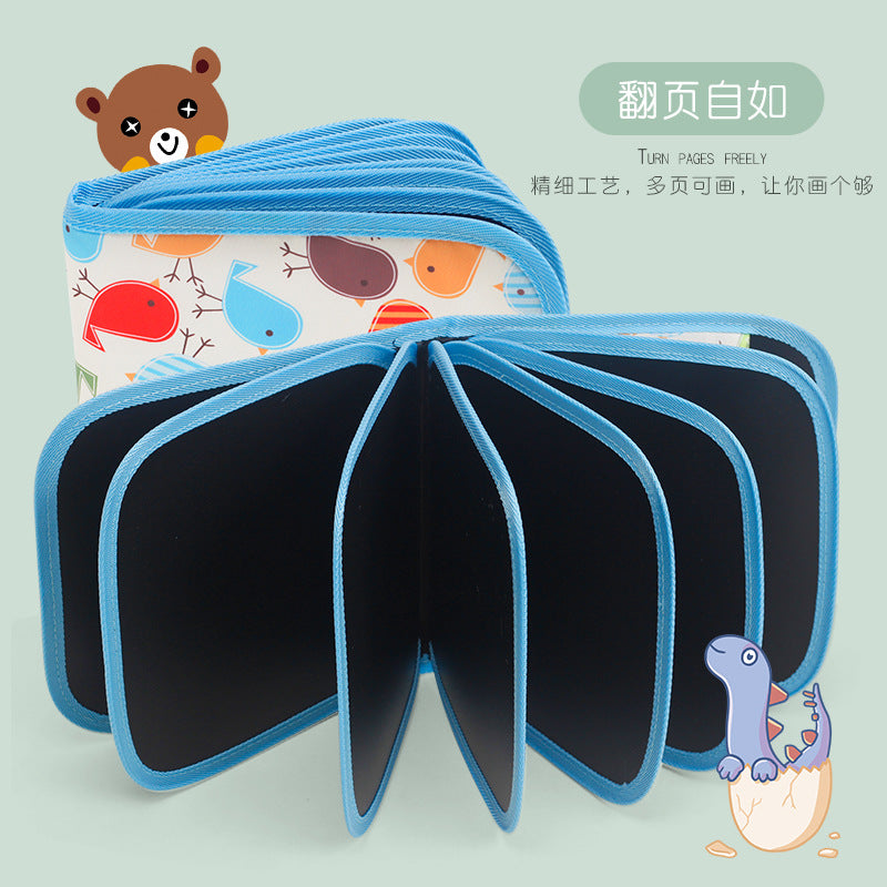 brinquedo álbum quadro negro infantil