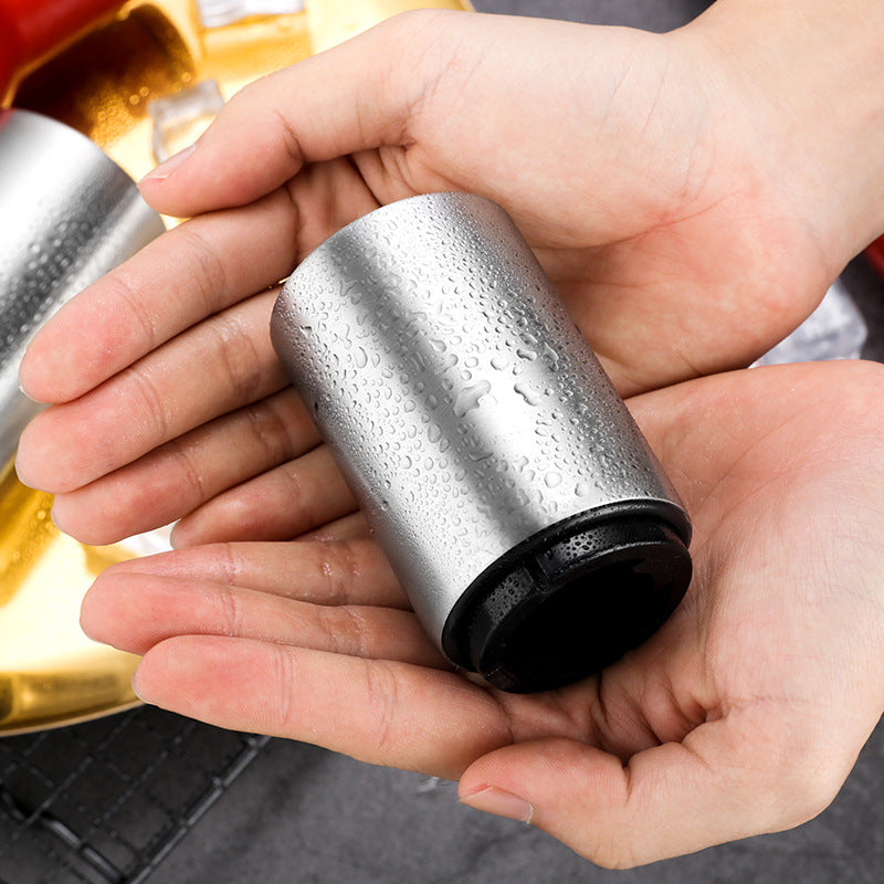 Abridor de garrafas de cerveja automático de aço inoxidável 