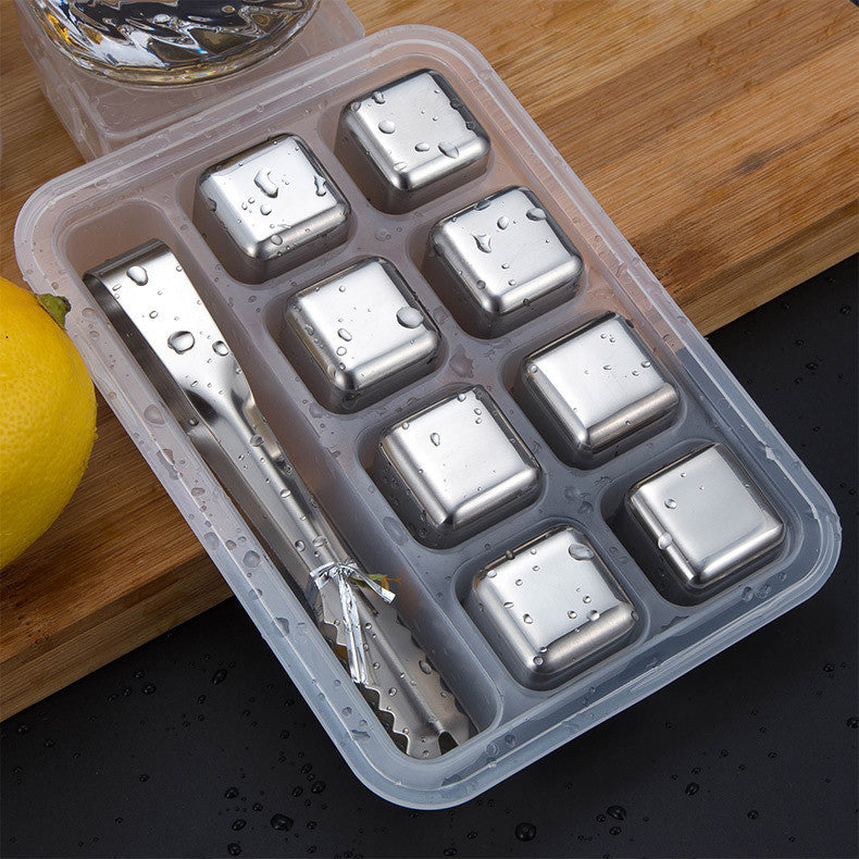  Cubo de gelo de aço inoxidável 304 metal