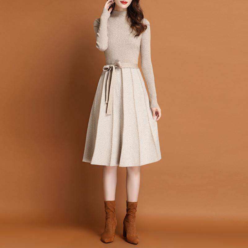 Vestido de malha feminino