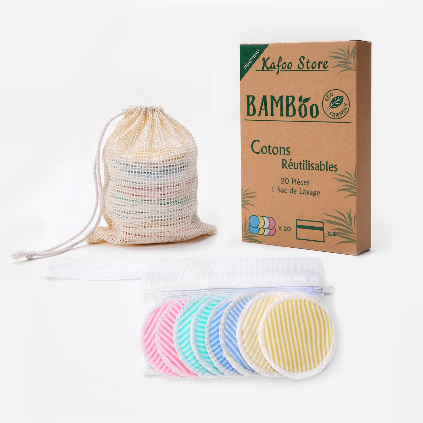  Almofadas removedora de maquiagem de veludo 