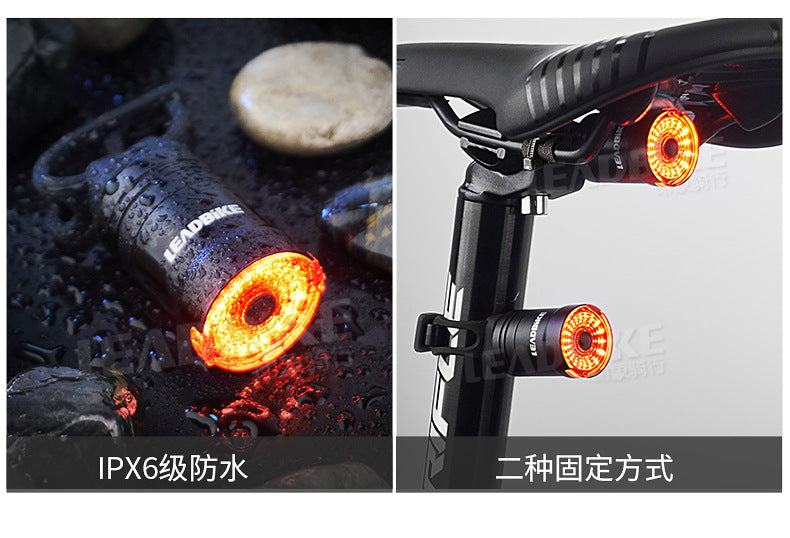 luz de bicicleta freio de indução inteligente