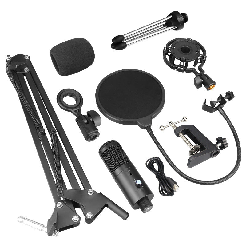  Conjunto de microfone USB com ajuste de volume