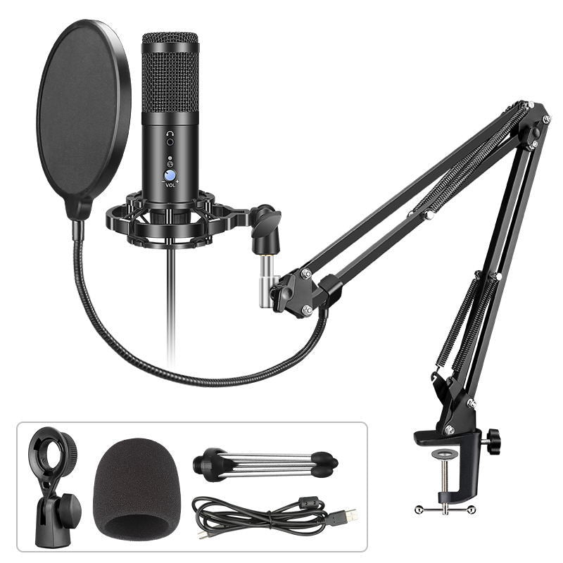  Conjunto de microfone USB com ajuste de volume