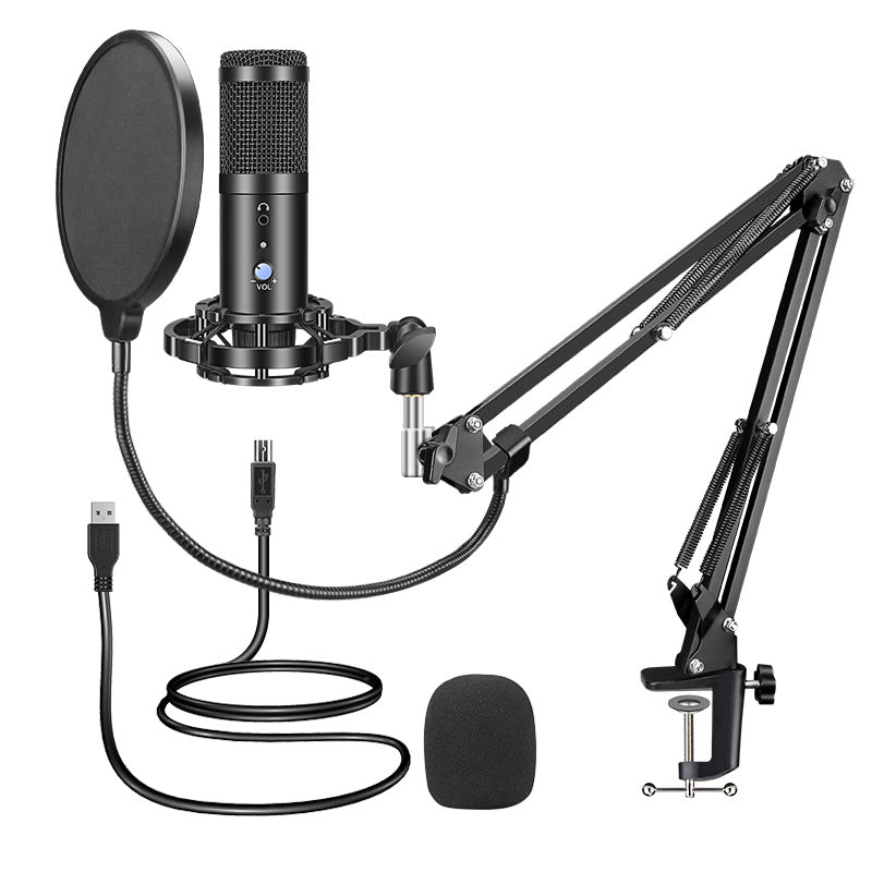  Conjunto de microfone USB com ajuste de volume