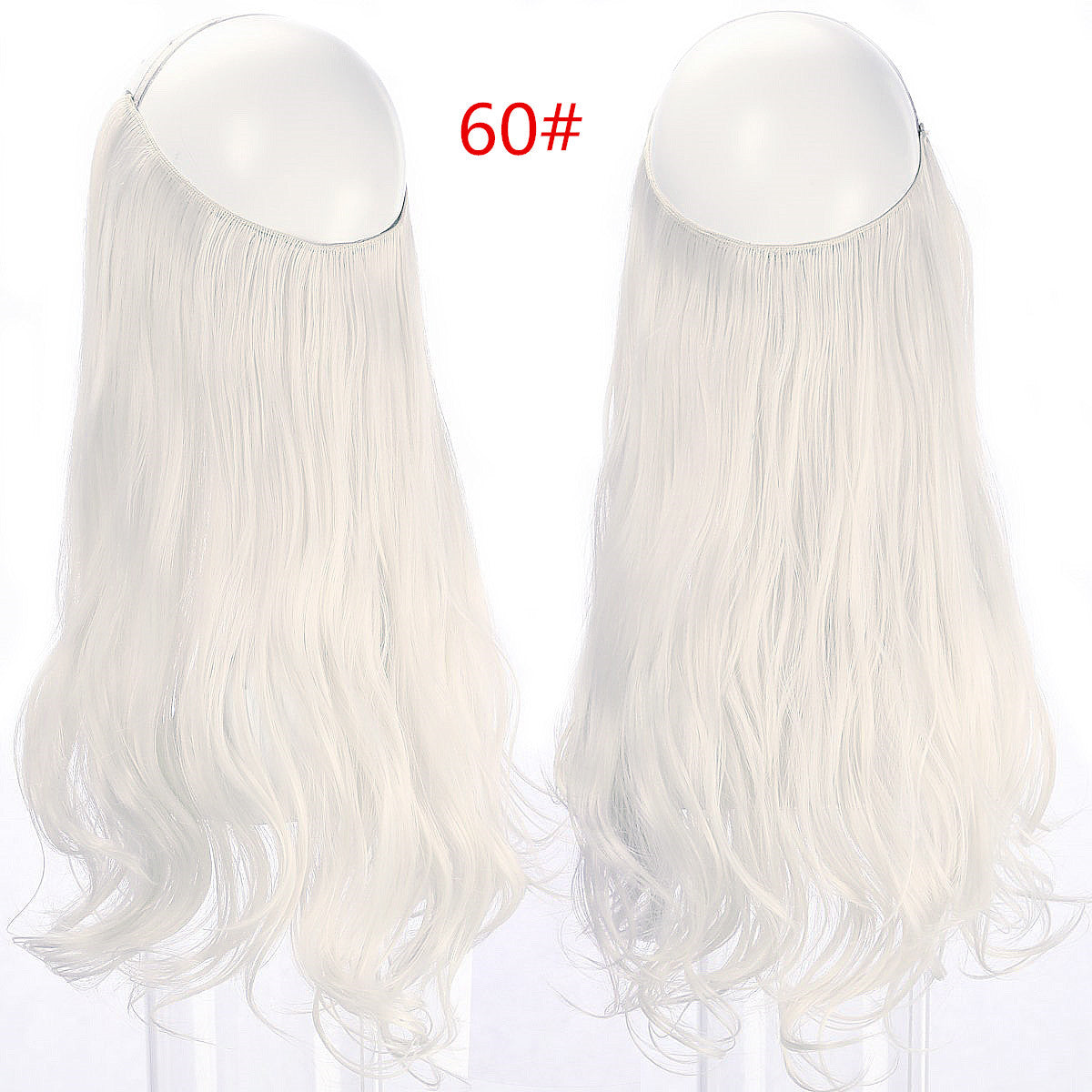 peruca feminina peixe linha onda longo