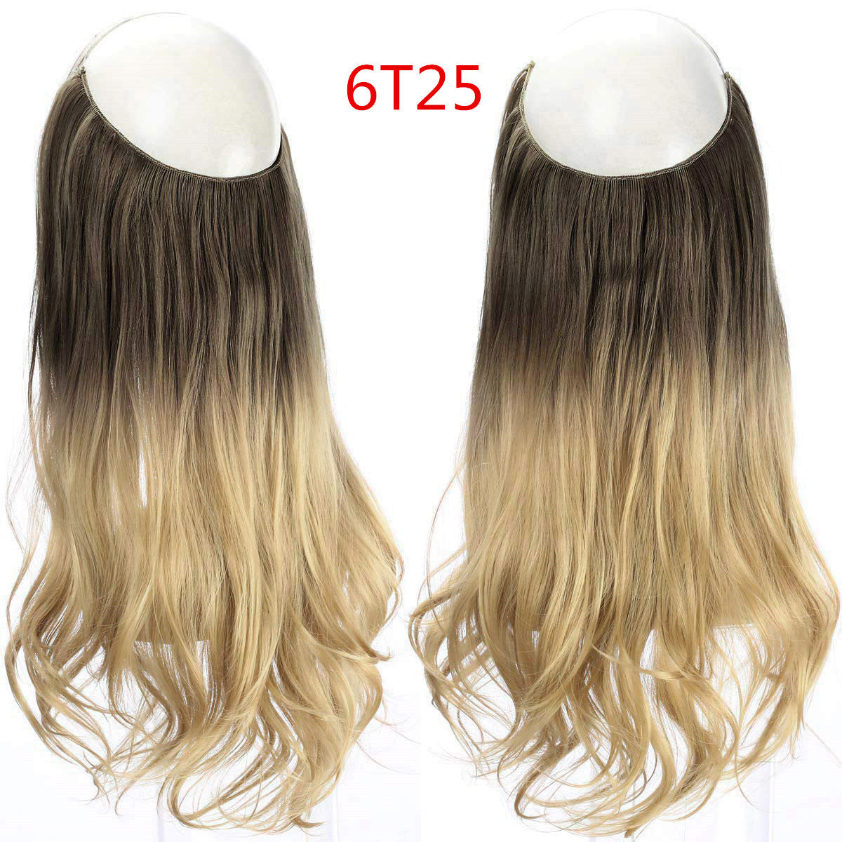 peruca feminina peixe linha onda longo