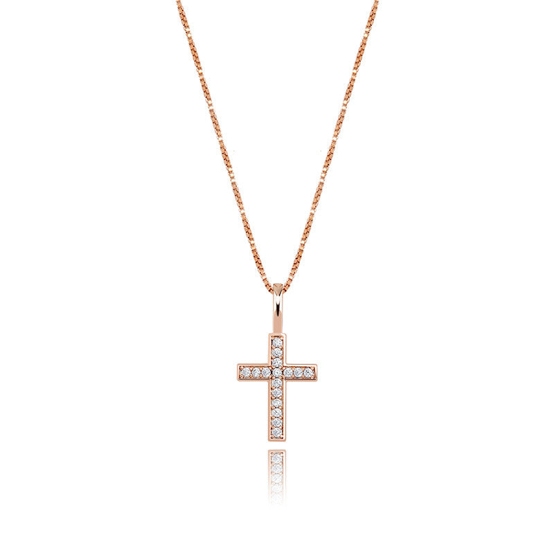 colar com pingente de cruz