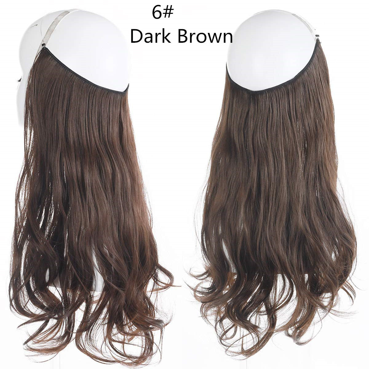 peruca feminina peixe linha onda longo