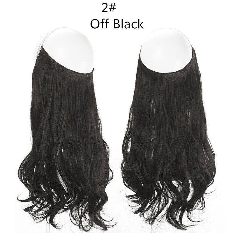 peruca feminina peixe linha onda longo