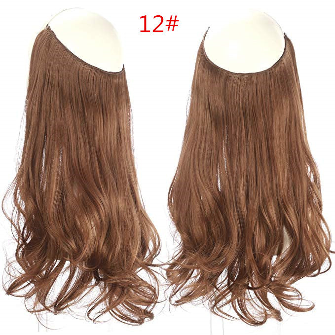 peruca feminina peixe linha onda longo