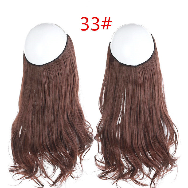 peruca feminina peixe linha onda longo