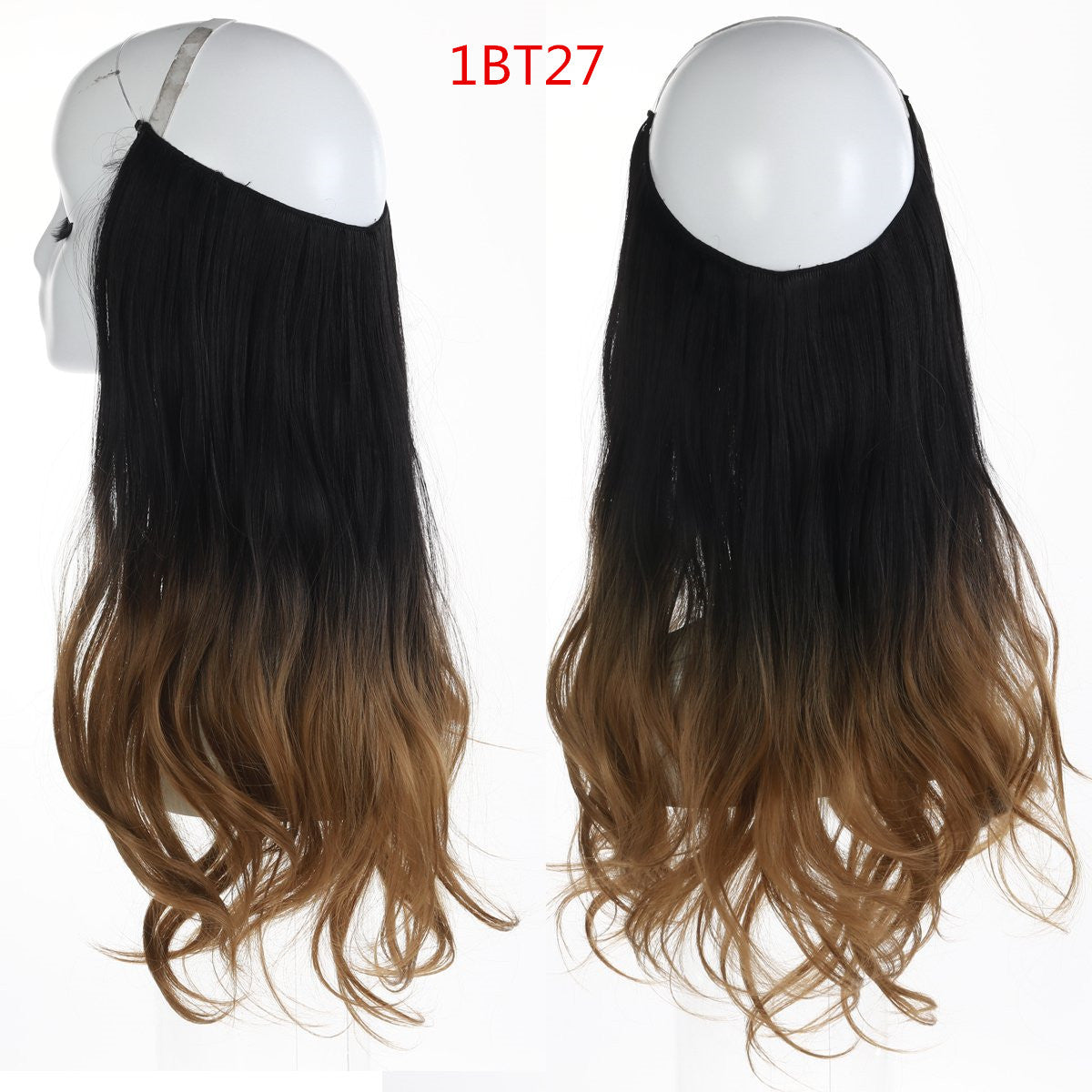 peruca feminina peixe linha onda longo