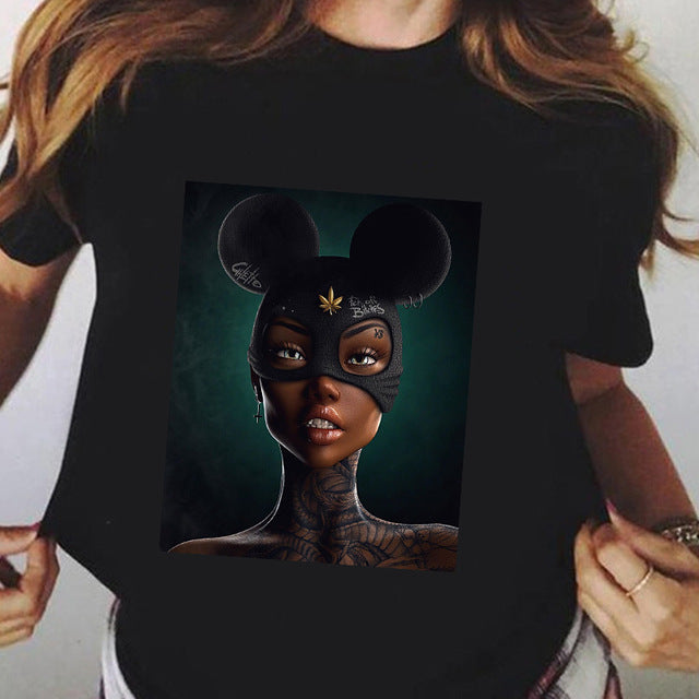 camiseta manga curta feminina