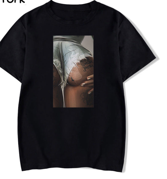 camiseta manga curta feminina