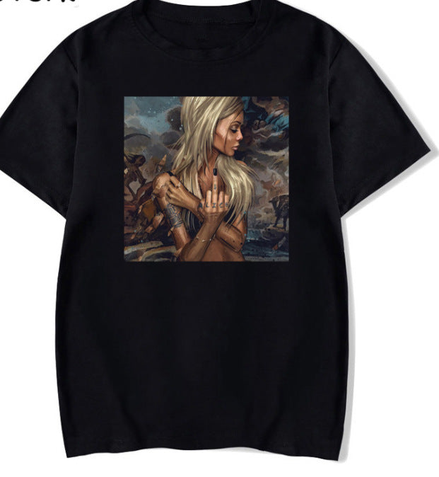 camiseta manga curta feminina