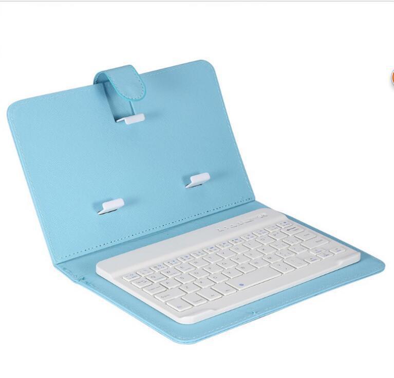 Capa de couro com teclado bluetooth para celular