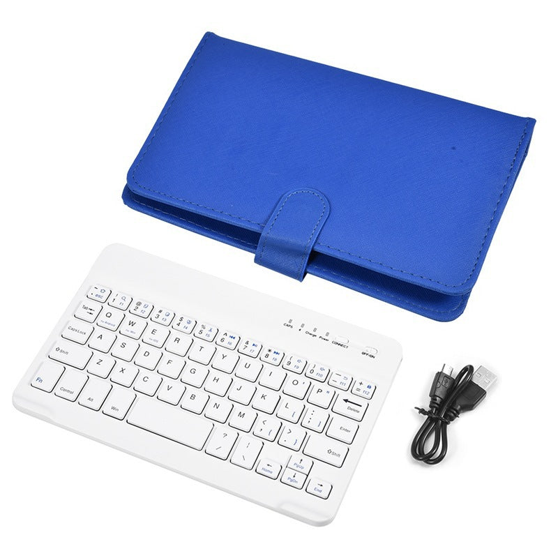 Capa de couro com teclado bluetooth para celular
