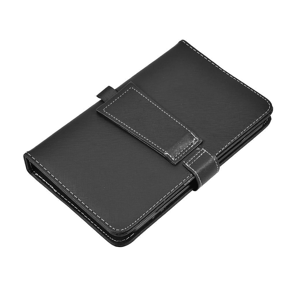 Capa de couro com teclado bluetooth para celular