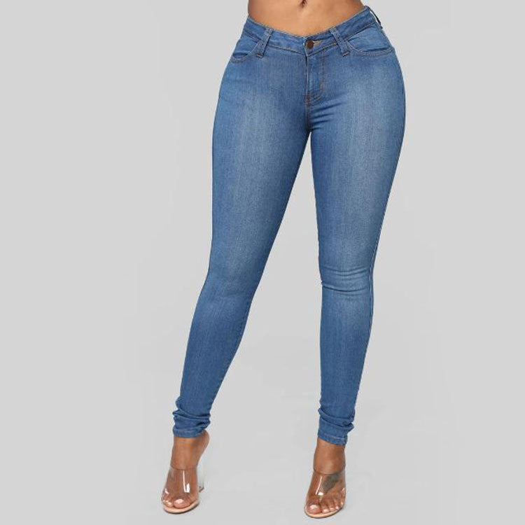     Calça jeans elástica feminina