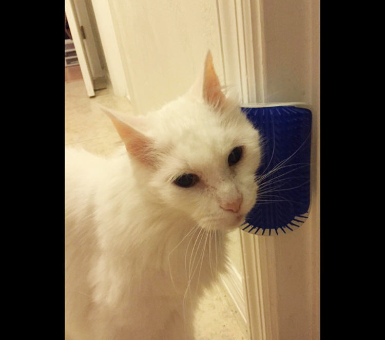  Escova de canto para massagem para gatos