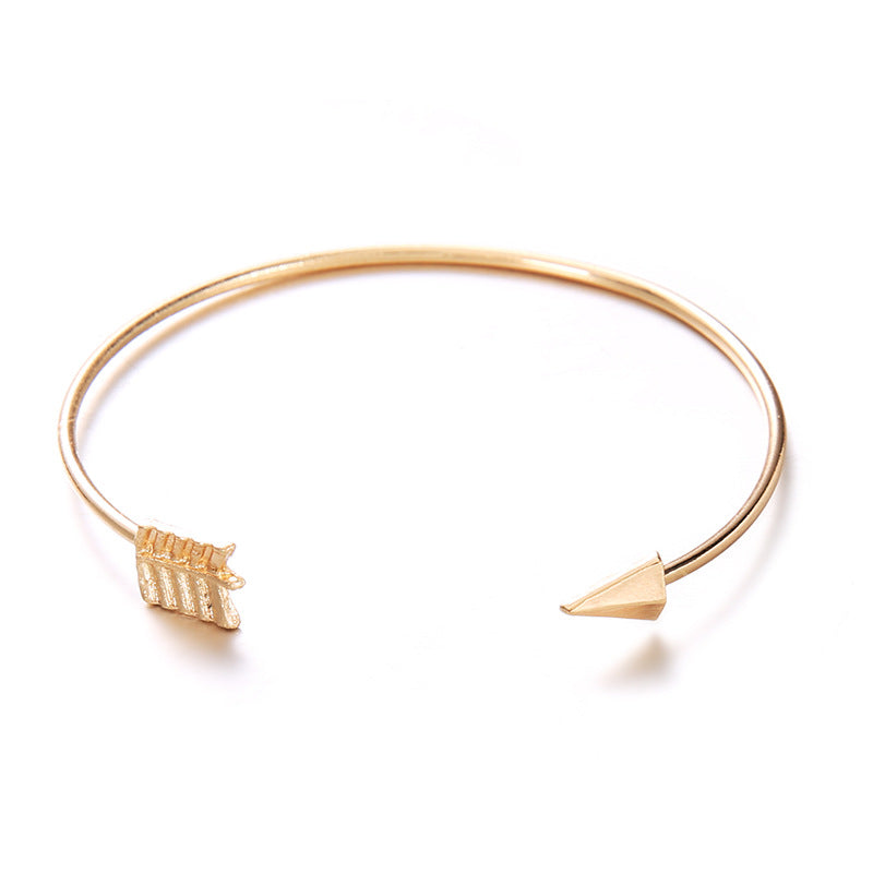 Pulseira aberta com nó de flecha