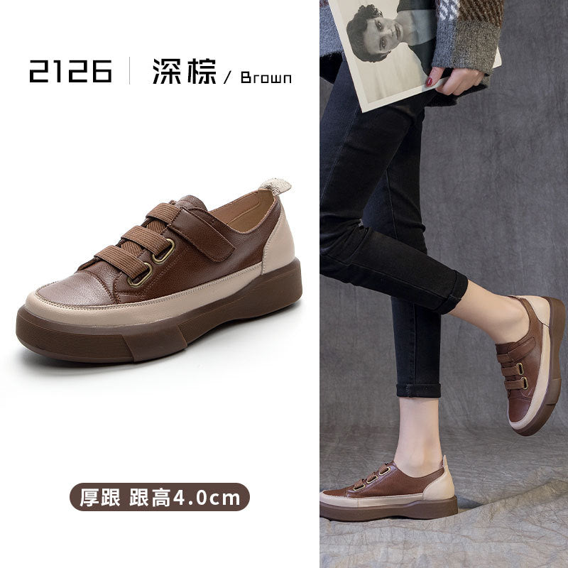 Sapato de couro feminino