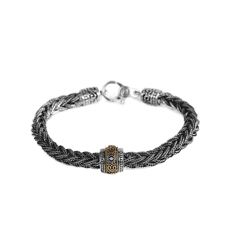 Pulseira de prata  masculina