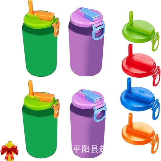 Tampa com canudo para lata de refrigerante  