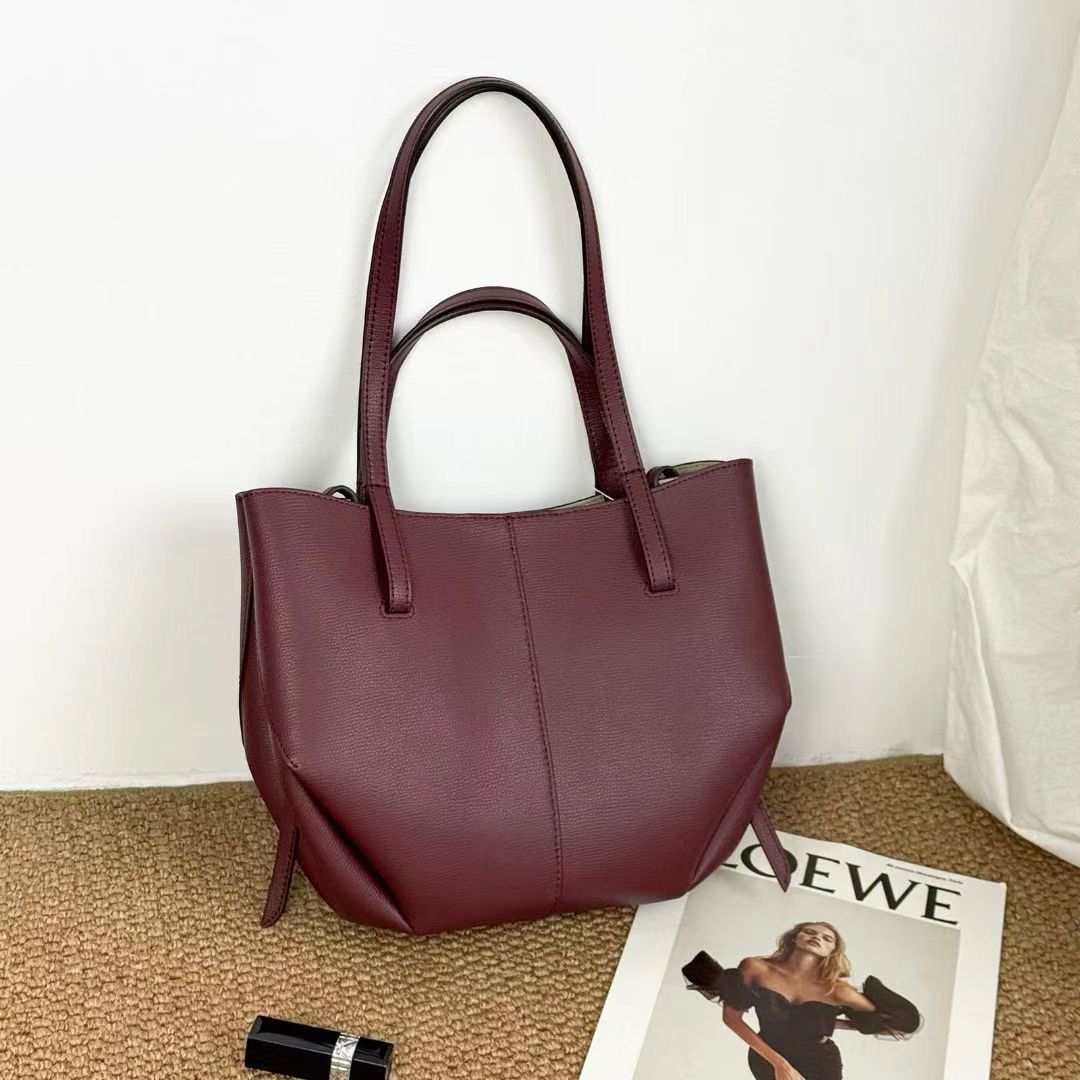 Bolsa de ombro em couro genuíno versátil bolsa de estilo único