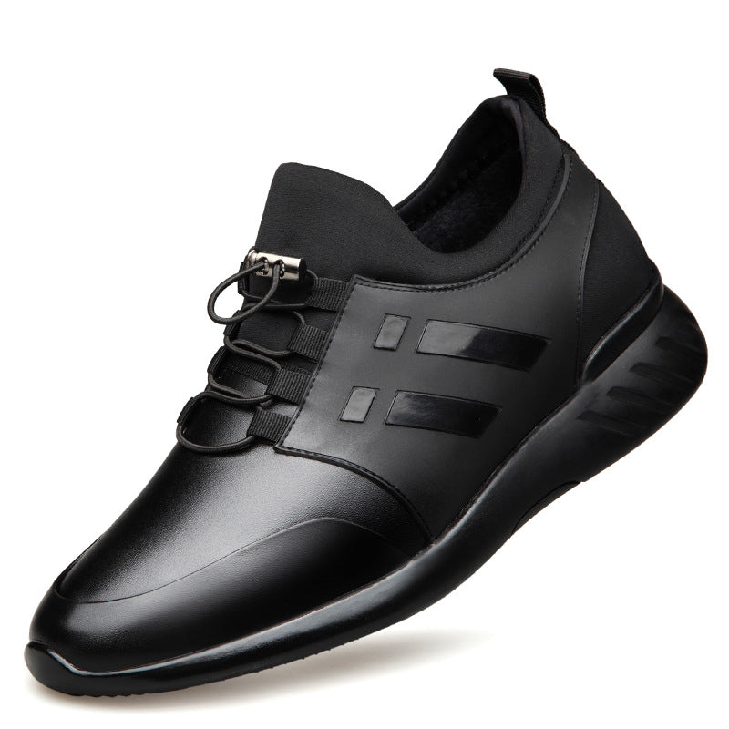  Sapato casual de couro masculino