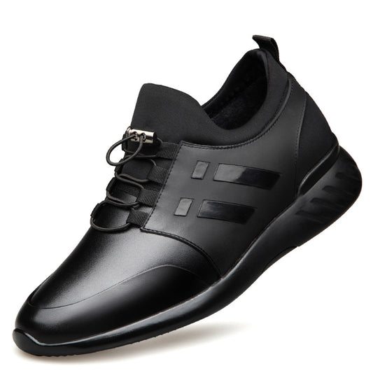  Sapato casual de couro masculino