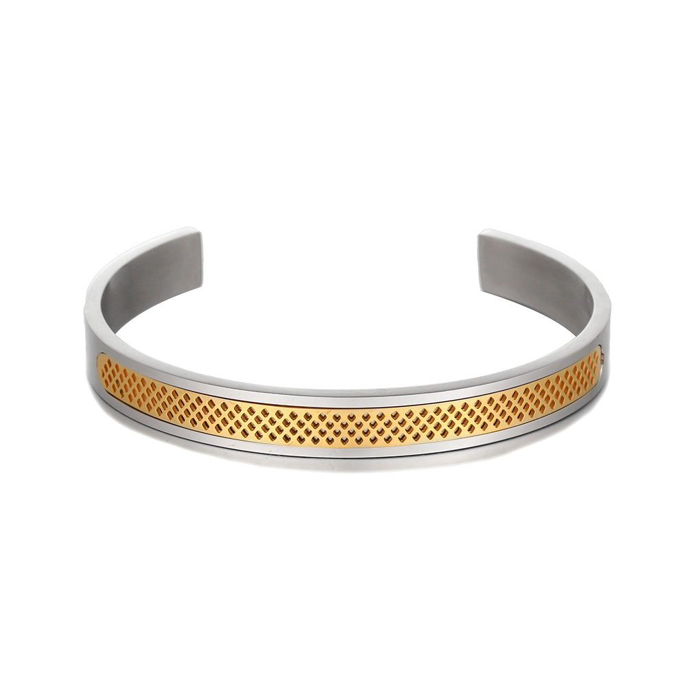 Pulseira masculina aço inoxidável