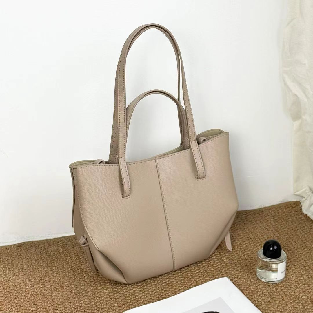 Bolsa de ombro em couro genuíno versátil bolsa de estilo único