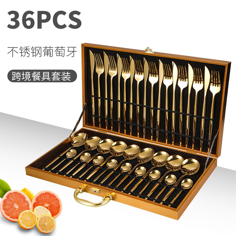 Conjunto de talheres  em aço inoxidável