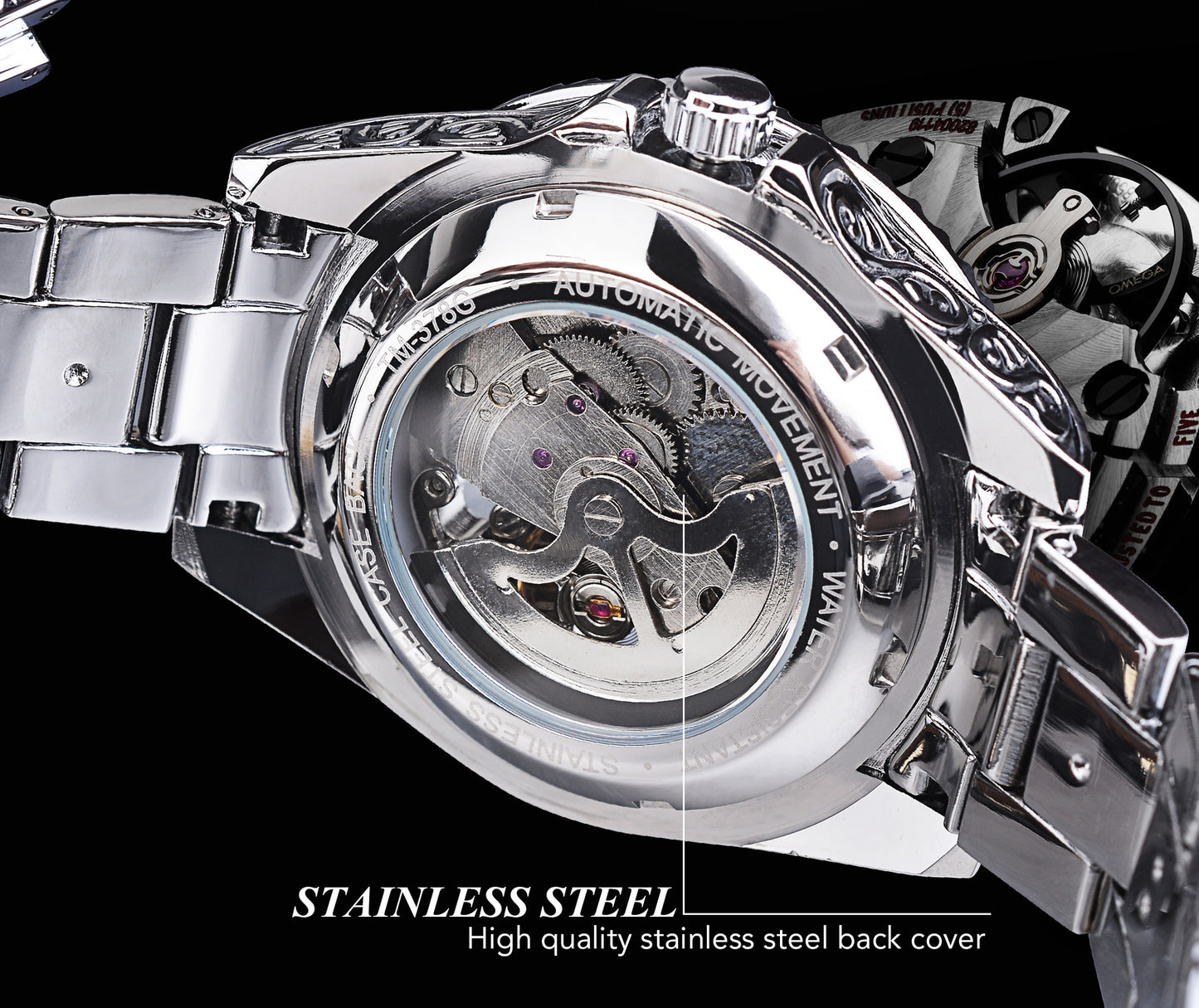 Relógio mecânico e automático masculino