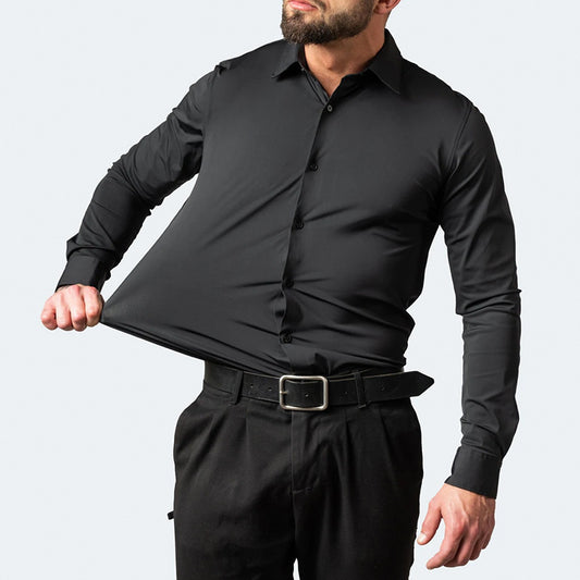 Camisa masculina com elástano