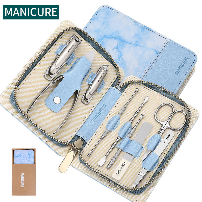 conjunto de ferramentas para manicure e pedicure