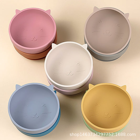 Tigela de silicone com ventosa para bebê e crianças