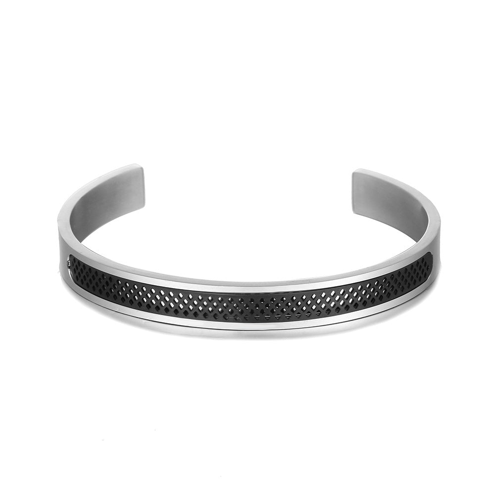Pulseira masculina aço inoxidável