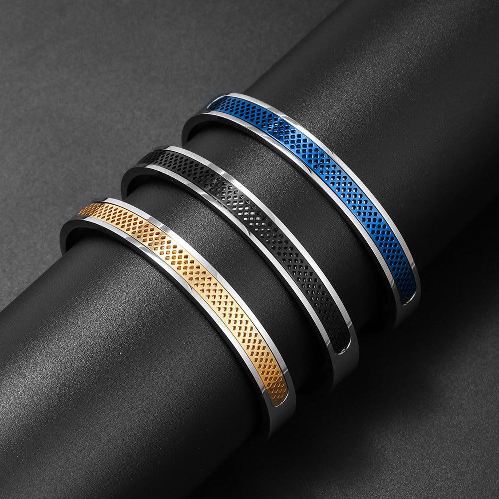 Pulseira masculina aço inoxidável