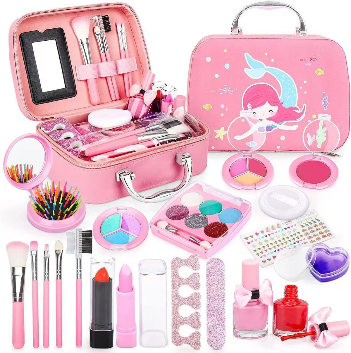  Bolsa de princesa, incluindo batom para brincar de faz-de-conta